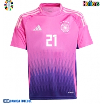 Camisa de Futebol Alemanha Ilkay Gundogan #21 Equipamento Secundário Europeu 2024 Manga Curta